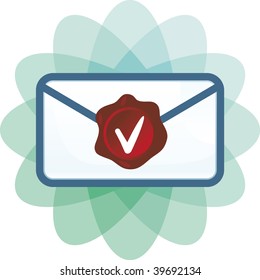 Mail icon - stamp