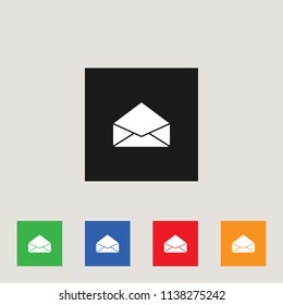 Mail icon, stock vector illustration, EPS10.