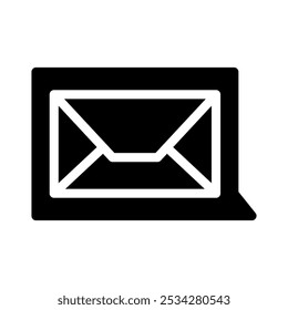 mail icon with style glyph