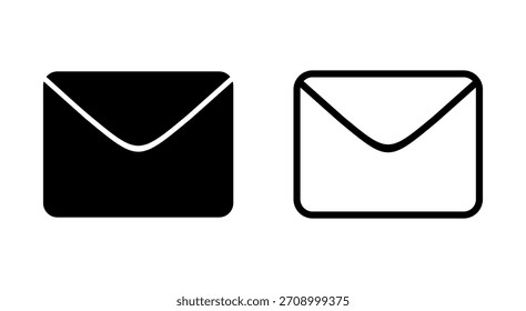 Símbolo de ícono de correo para App y Sitios web. Icono de correo electrónico. Icono de sobre