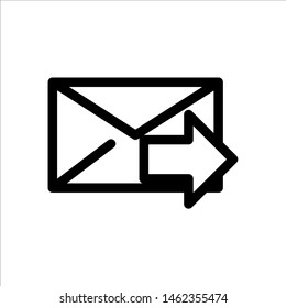 Mail icon. Symbol of communication or message, envelope with trendy flat line style icon for web, logo, app, UI design. isolated on white background. vector illustration eps 10