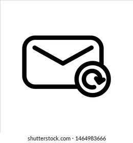 Mail icon. Symbol of communication, message or envelope with trendy flat line style icon for web, logo, app, UI design. isolated on white background. vector illustration eps 10