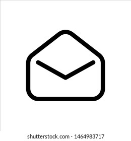 Mail icon. Symbol of communication, message or envelope with trendy flat line style icon for web, logo, app, UI design. isolated on white background. vector illustration eps 10