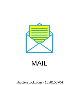 Mail icon. Mail symbol design. Stock - Vector illustration can be used for web
