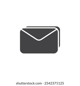 Icono de correo Marca de símbolo en estilo relleno