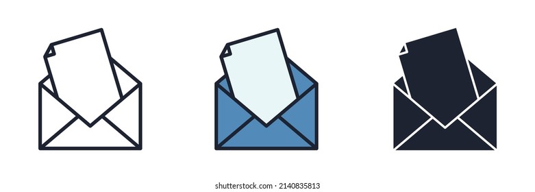 mail icon symbol template for graphic and web design collection logo vector illustration