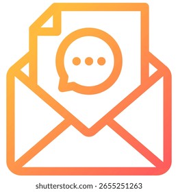 Símbolo do ícone de email. Ilustração vetorial