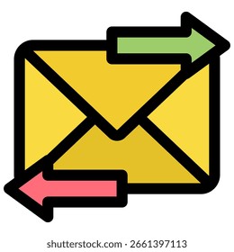 Símbolo de icono de correo. Ilustración vectorial