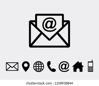Mail Icon Symbols vector icon for web