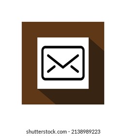 Icono de correo, ilustración vectorial de icono de tecnología.