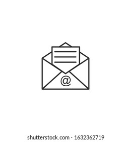 Mail Icon template color editable. mailbox symbol vector sign isolated for graphic and web design.