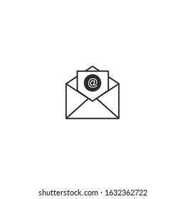 Mail Icon template color editable. mailbox symbol vector sign isolated for graphic and web design.