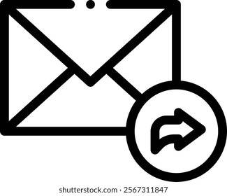 mail icon. Thin Linear Style Design Isolated On White Background