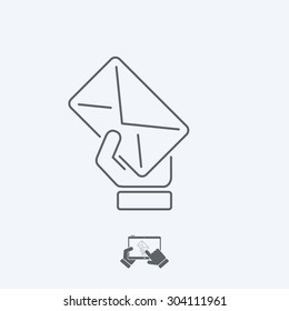 Mail icon - Thin series