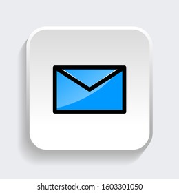 Mail icon with trendy filled line style icon for web, logo, app, UI design. isolated on white background. vector illustration eps 10