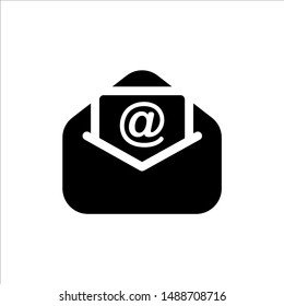 Mail icon with trendy flat line style icon for web, logo, app, UI design. isolated on white background. vector illustration eps 10