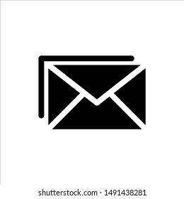 Mail icon with trendy flat line style icon for web, logo, app, UI design. isolated on white background. vector illustration eps 10