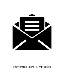 Mail icon with trendy flat line style icon for web, logo, app, UI design. isolated on white background. vector illustration eps 10