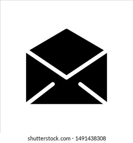 Mail icon with trendy flat line style icon for web, logo, app, UI design. isolated on white background. vector illustration eps 10