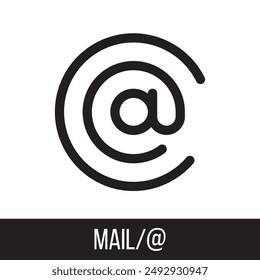 Mail icon. Trendy flat icon for web.