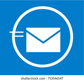 Mail icon, ui design icon vector
