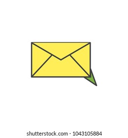 Mail icon vector
