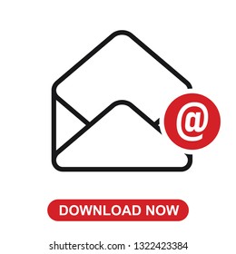 Mail icon. Vector