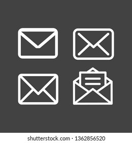 Mail icon vector