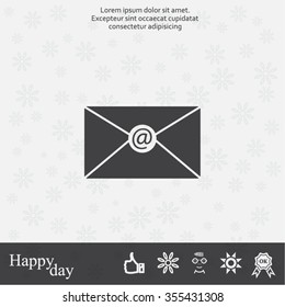 Mail icon. Vector