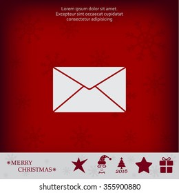 Mail icon. Vector