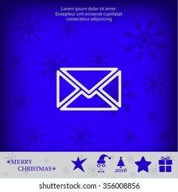 Mail icon. Vector