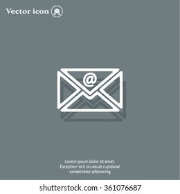 Mail icon. Vector