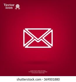 Mail icon. Vector