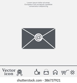 Mail icon. Vector