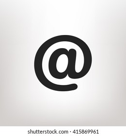At mail icon vector