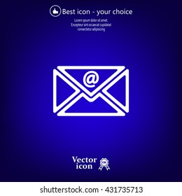 Mail icon. Vector