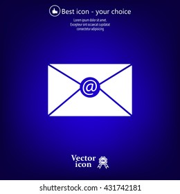 Mail icon. Vector