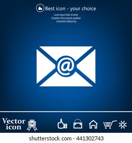 Mail icon. Vector