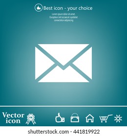Mail icon. Vector