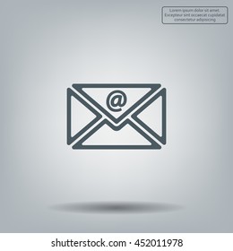 Mail icon. Vector
