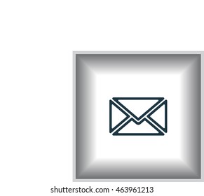 Mail icon. Vector