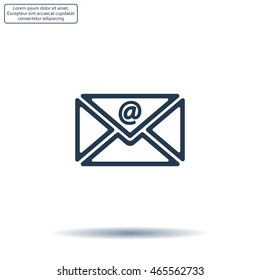 Mail icon. Vector