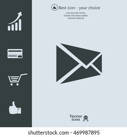 Mail icon. Vector