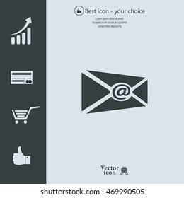 Mail icon. Vector