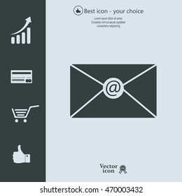 Mail icon. Vector