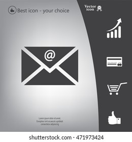 Mail icon. Vector