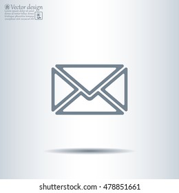 Mail icon. Vector