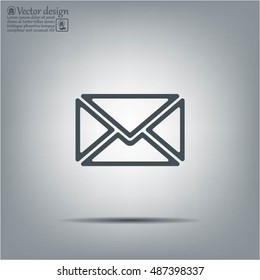 Mail icon. Vector