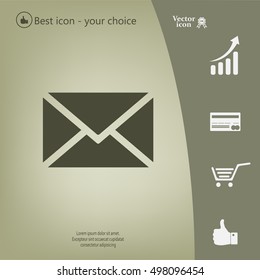 Mail icon. Vector