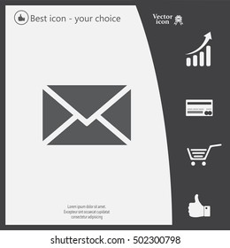 Mail icon. Vector